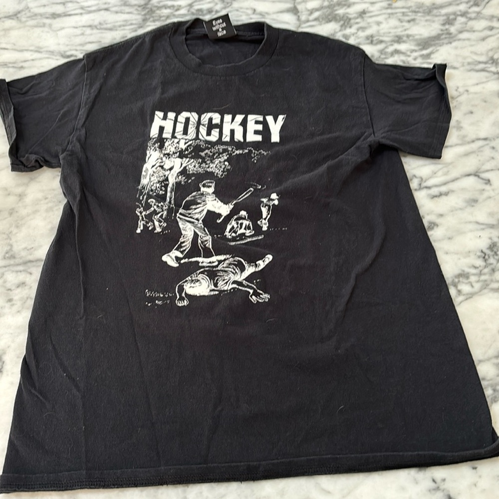 Hockey black t-shirt size small